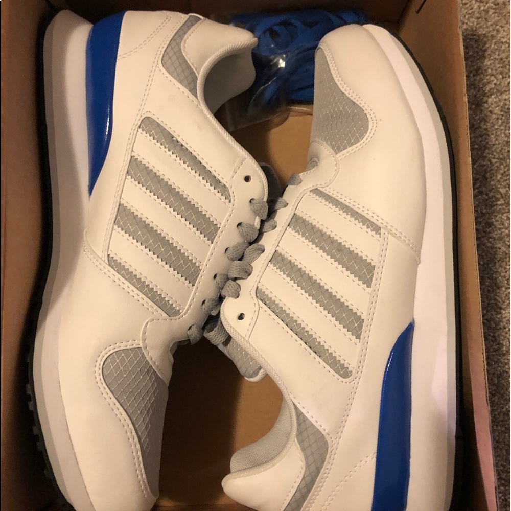 Adidas zx8000, white w/ grey and blue, size 9.5 $80